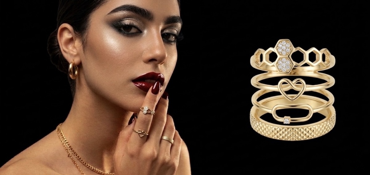 خرید آنلاین طلا و زیورآلات از گالری طلا ORO GOLD STUDIO انگشتر طلا
